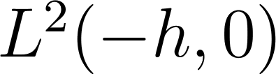 $L^2(-h,0)$